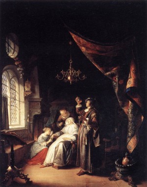 The fainting woman